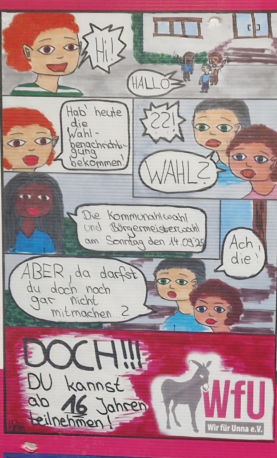 Wählen gehen ab 16 Jahre…unbedingt wahrnehmen.